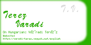 terez varadi business card